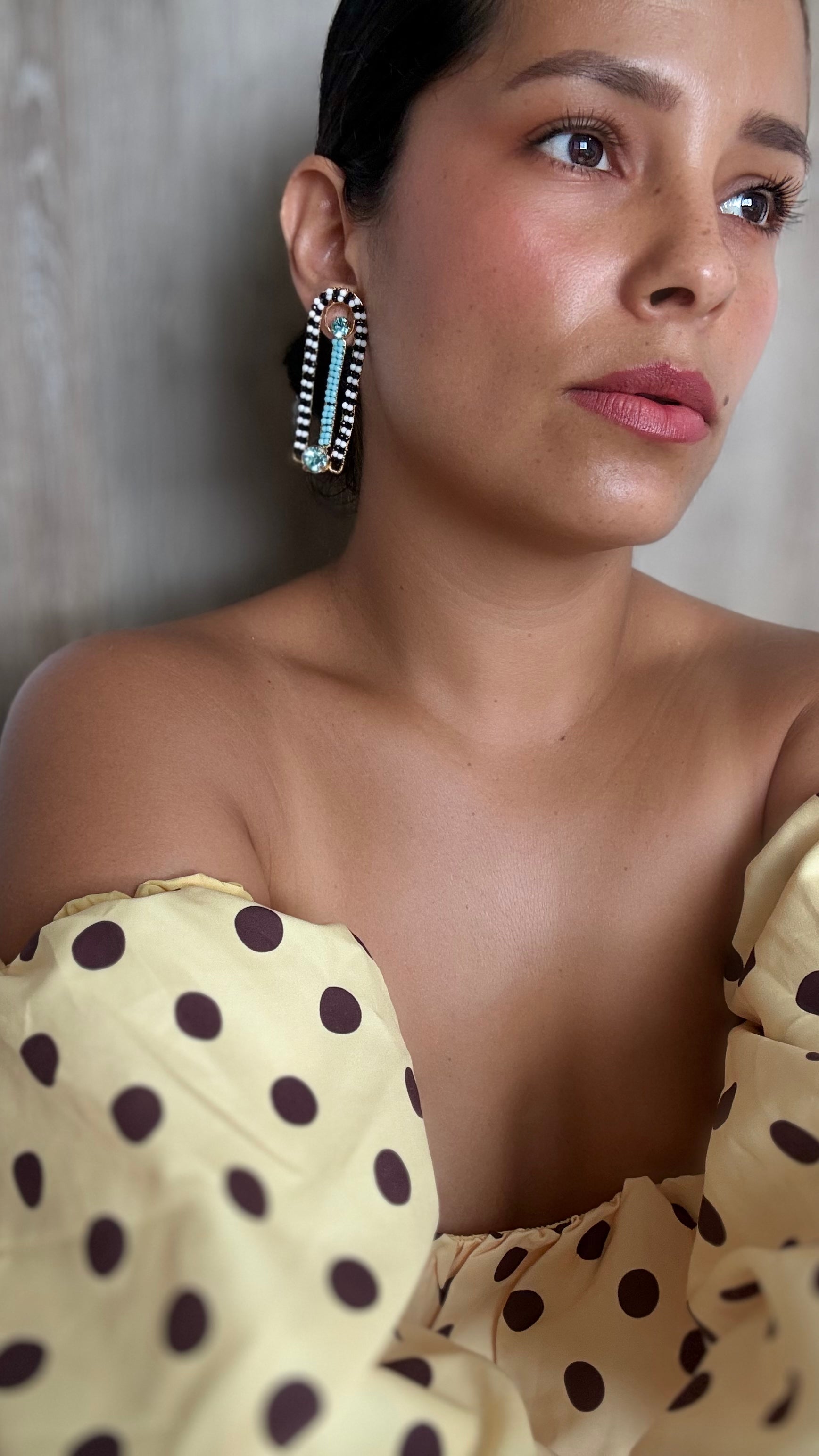 Aretes ovalados Rayas