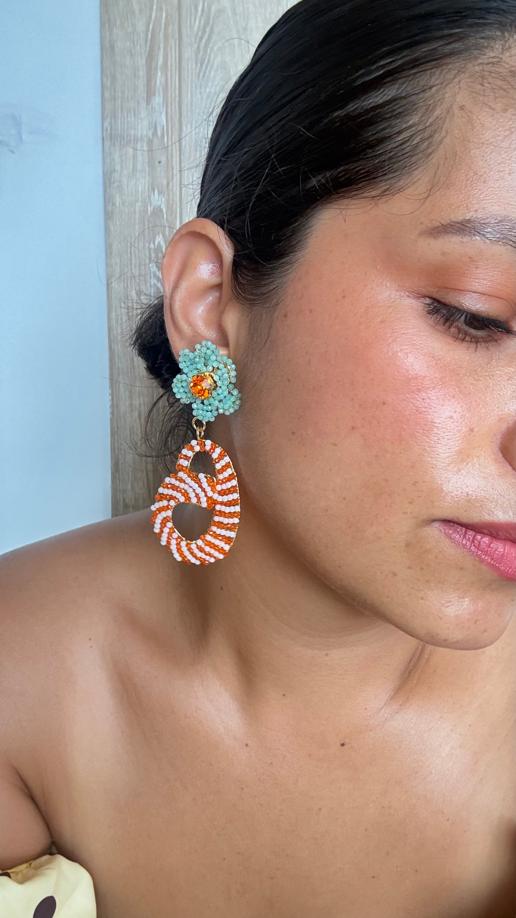 Aretes Flor G