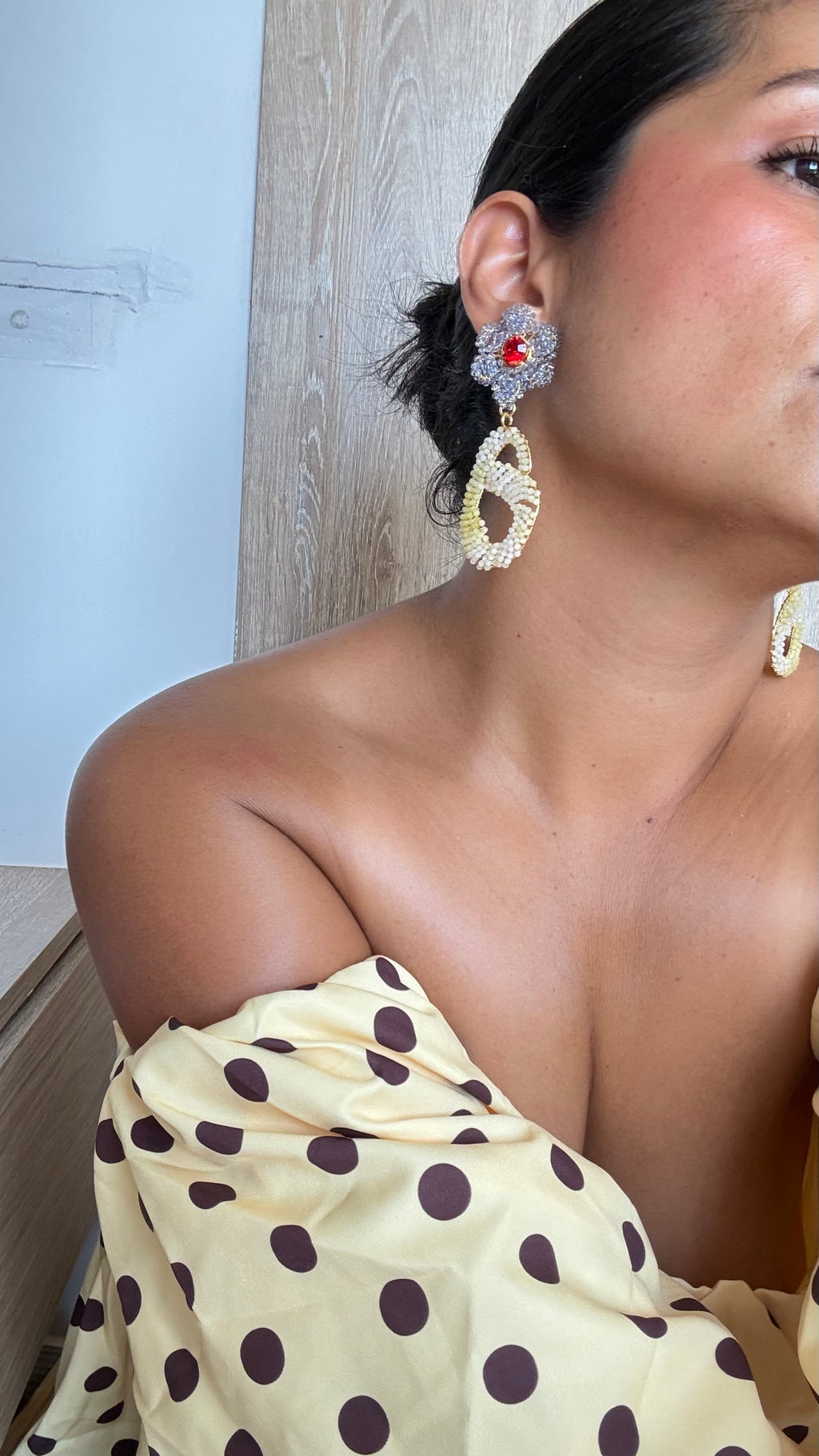 Aretes Flor G