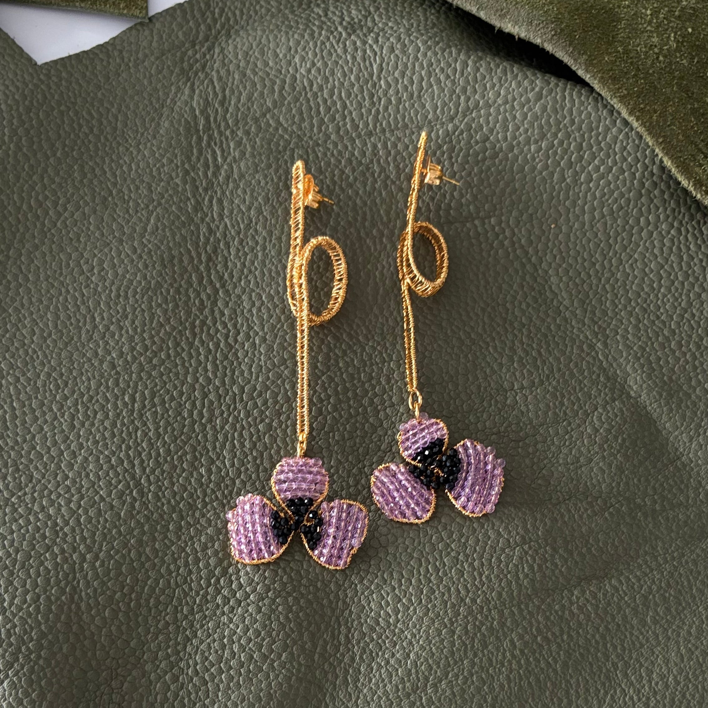 Aretes Largos Lirio