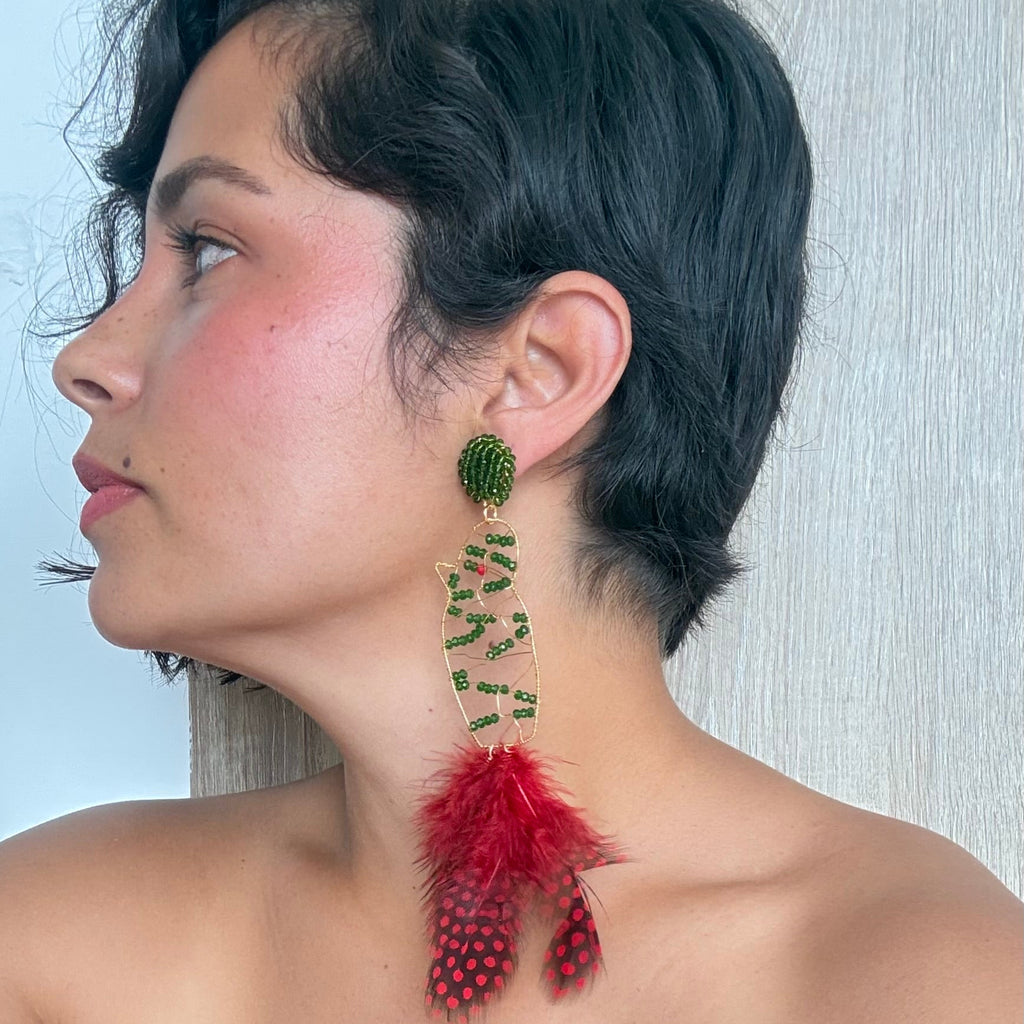 Aretes Loros