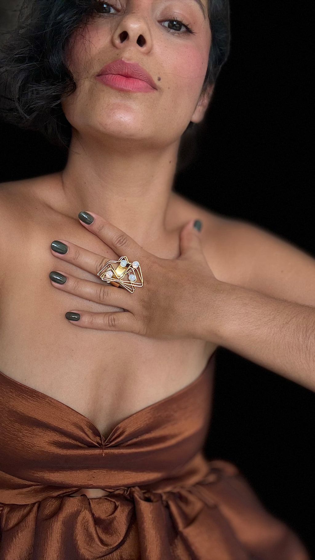 Anillo Cristales