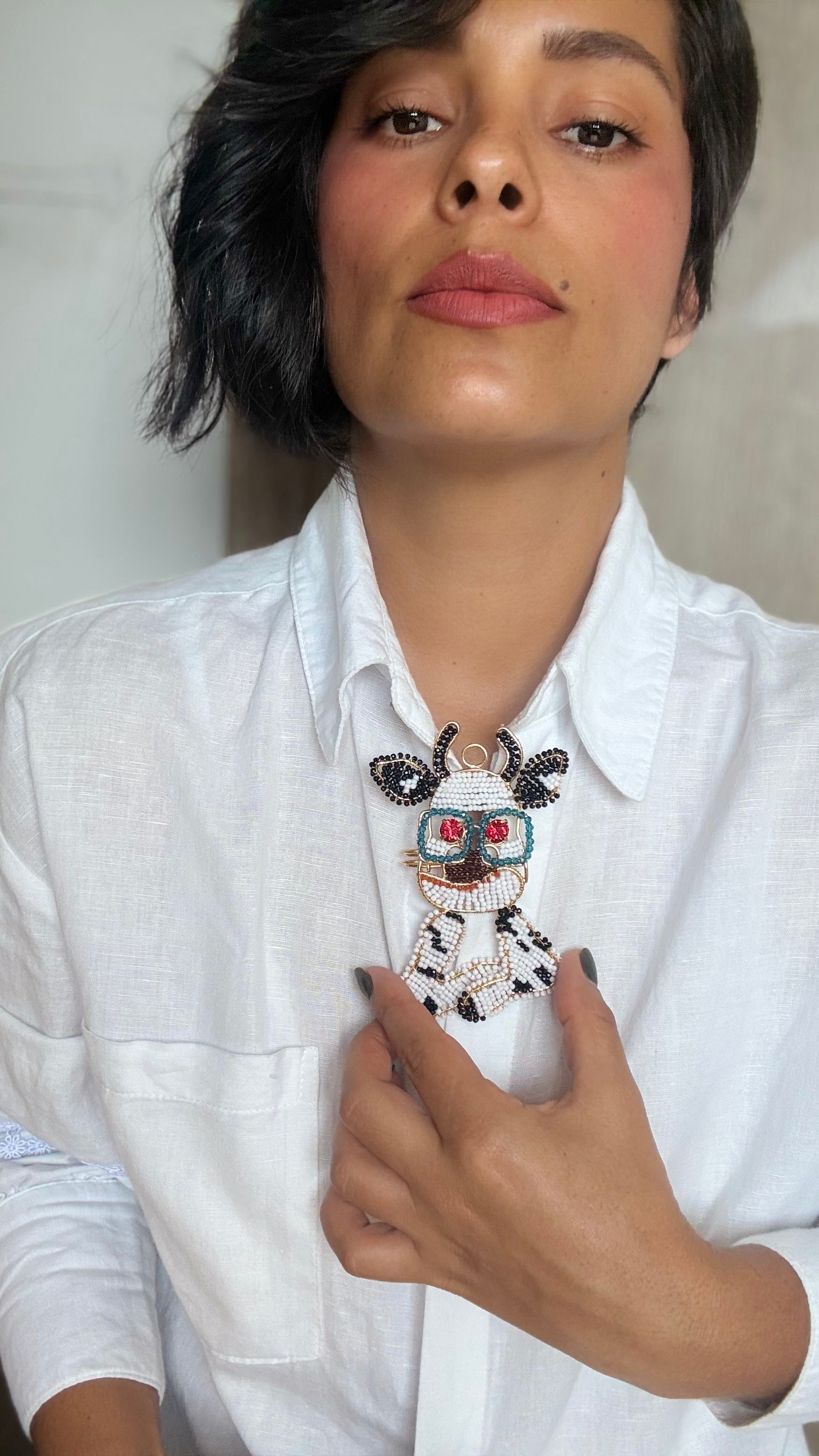 Corbata  Broche Vaca