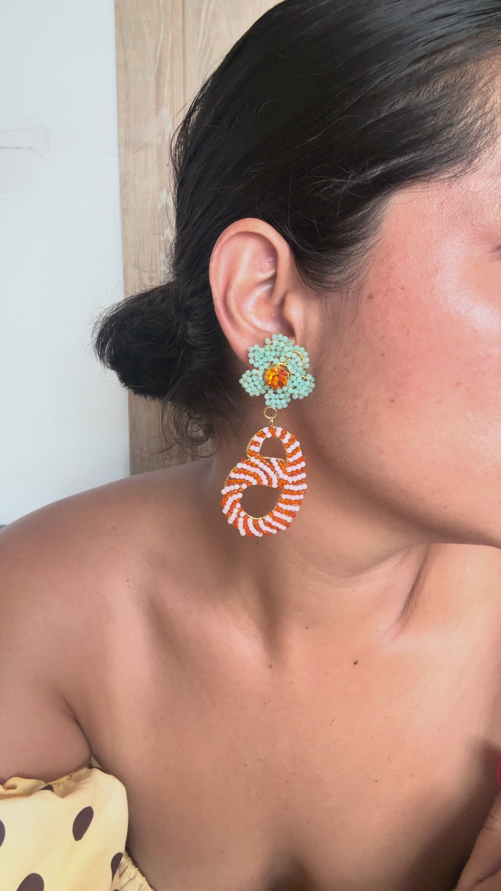Aretes Flor G